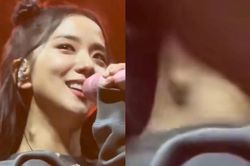 Jisoo lộ hạch ở cổ trong đêm diễn khiến fan lo lắng