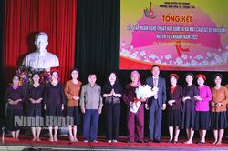 Tổng kết lớp tập huấn nghệ thuật hát Xẩm và ra mắt CLB hát Xẩm huyện Yên Khánh năm 2022