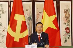 Thường trực Ban Bí thư Võ Văn Thưởng hội đàm trực tuyến với Bí thư Thành ủy Bắc Kinh (Trung Quốc) Thái Kỳ