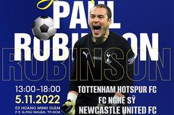 Huyền thoại tuyển Anh mang áo đấu Harry Kane, Son Heung Min đến Việt Nam làm từ thiện