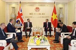 Mở rộng quan hệ hợp tác giữa Bộ Công an Việt Nam với các cơ quan thực thi pháp luật Vương quốc Anh