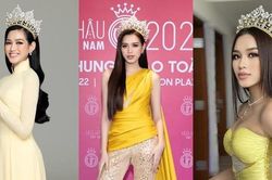 Hoa hậu Đỗ Thị Hà chuộng mặc đồ vàng rực trong suốt nhiệm kỳ Hoa hậu Việt Nam