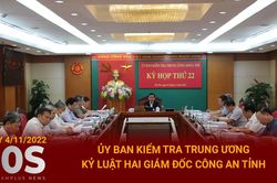 Bản tin 60s: Ủy ban Kiểm tra TW kỷ luật hai giám đốc công an tỉnh