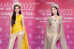 Dân tình 'kêu trời' với outfit của Hoa hậu Đỗ Thị Hà: May từ đầm của Bảo Ngọc đúng không?