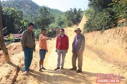 Chiềng Chung huy động nhân dân làm đường giao thông