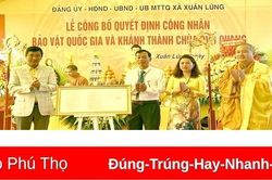 Công bố quyết định công nhận Bàn thờ phật bằng đá chùa Phổ Quang là Bảo vật Quốc gia