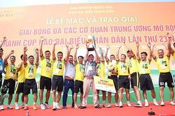 Bế mạc giải bóng đá Cúp Báo Đại biểu Nhân dân năm 2022