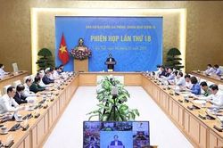 Thủ tướng Chính phủ Phạm Minh Chính chủ trì Phiên họp thứ 18 Ban Chỉ đạo Quốc gia phòng, chống dịch Covid-19