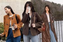 Nên sắm áo khoác màu nâu vì mặc lên sang trọng, tôn da