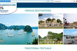 Website quảng bá du lịch Việt Nam tạo sức hút
