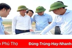 Chủ tịch UBND tỉnh kiểm tra tiến độ các dự án trọng điểm tại thị xã Phú Thọ