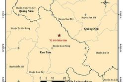 Kon Tum liên tiếp xảy ra 3 trận động đất trong ngày