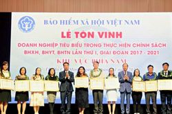 Một doanh nghiệp Tiền Giang được vinh danh tiêu biểu trong thực hiện chính sách BHXH, BHYT