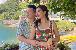Khoe khoảnh khắc vui đùa cùng cháu, chồng Đỗ Mỹ Linh được netizen nhắc khéo: 'Tập dần cho quen'