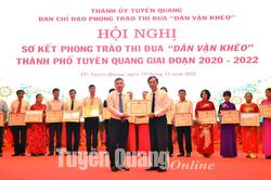 Khen thưởng 26 tập thể, 39 cá nhân tiêu biểu trong phong trào thi đua 'Dân vận khéo'