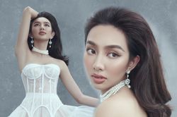 Thùy Tiên yêu kiều như công nương: Đẹp thế này, ông Nawat không nỡ tháo vương miện là quá đúng