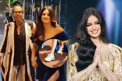 Fan lắc đầu với gu thời trang của Miss Universe 2021: Váy dạ hội mix cùng giày thể thao?
