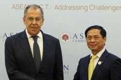 Bộ trưởng Ngoại giao Bùi Thanh Sơn gặp Bộ trưởng Ngoại giao Nga, Ukraine