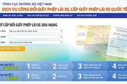 Đổi giấy phép lái xe trực tuyến từ 14/11