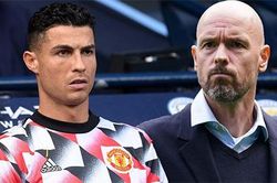 HLV Ten Hag cấm Ronaldo thi đấu tiếp cho MU