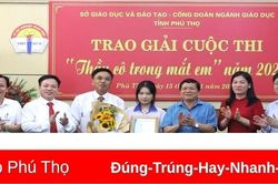 Phú Thọ: 33 tác phẩm đoạt giải Cuộc thi 'Thầy, cô trong mắt em'