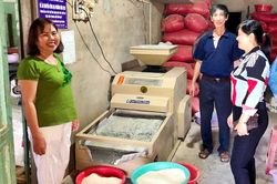 Đak Pơ nghiệm thu dây chuyền xát gạo