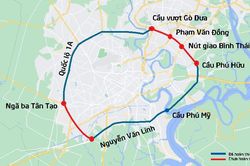 Đề xuất 17.000 tỷ đồng làm 2 dự án khép kín đường Vành đai 2 TP HCM