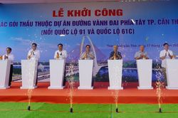 Thủ tướng dự lễ khởi công dự án đường vành đai phía Tây Cần Thơ