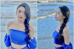 Con gái Quyền Linh phá lệ, lần đầu 'mặc hở' trên mạng xã hội