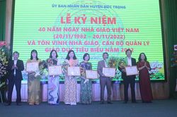 Đức Trọng tổ chức Lễ kỷ niệm 40 năm Ngày Nhà giáo Việt Nam