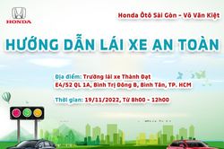 Honda Ô tô Sài Gòn - Võ Văn Kiệt tổ chức hướng dẫn kỹ năng lái xe an toàn