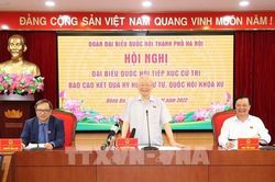 Tổng Bí thư Nguyễn Phú Trọng tiếp xúc cử tri Hà Nội sau Kỳ họp thứ 4, Quốc hội khóa XV