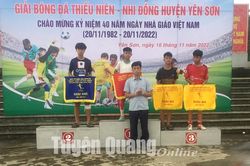 Giải bóng đá Thiếu niên và Nhi đồng huyện Yên Sơn năm 2022
