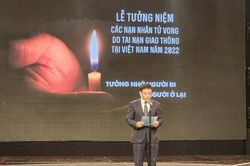 Trang trọng tưởng niệm các nạn nhân tử vong do tai nạn giao thông năm 2022