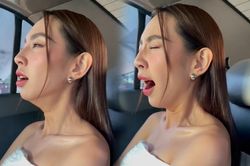 Thùy Tiên bị ê-kíp 'dìm thảm thương': Hoa hậu ngáp thôi mà cũng không yên nữa