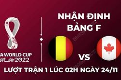 Nhận định trận đấu giữa Bỉ vs Canada, 02h00 ngày 24/11 - lịch thi đấu World Cup 2022