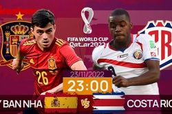 World Cup 2022: Tương quan trận đấu Tây Ban Nha - Costa Rica, 23 giờ 23/11