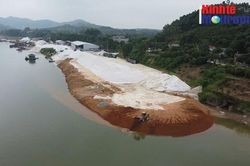 Phú Thọ: Cận cảnh hàng trăm m2 sông Lô ngang nhiên bị san lấp