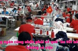 Hàng ngàn công nhân phải về quê 'ăn tết sớm' vì không có việc