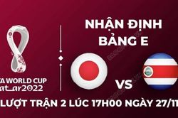 Nhận định trận đấu giữa Nhật Bản vs Costa Rica, 17h00 ngày 27/11 - lịch thi đấu World Cup 2022