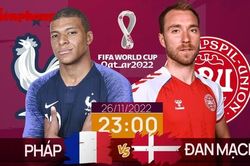 World Cup 2022: Tương quan trước trận Pháp - Đan Mạch, 23 giờ 26/11