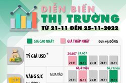 DIỄN BIẾN THỊ TRƯỜNG TỪ 21-11 ĐẾN 25-11-2022