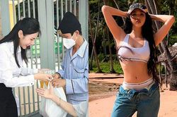 Thủy Tiên phát cơm từ thiện, Ngọc Trinh du lịch đảo Nam Du