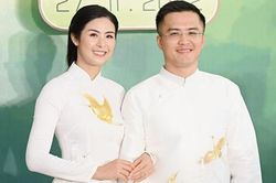Cô dâu Ngọc Hân tự may 2 bộ áo dài cưới, đẹp tinh khôi trong lễ ăn hỏi