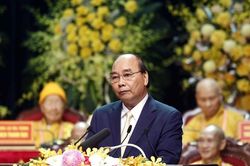 Chủ tịch nước Nguyễn Xuân Phúc dự khai mạc Đại hội Đại biểu Phật giáo toàn quốc