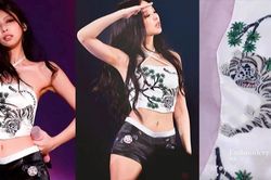 Jennie Blackpink đưa hoa văn truyền thống Hàn Quốc lên trang phục 'Born Pink World Tour'