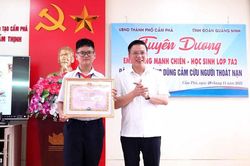 Chủ tịch nước gửi Thư khen học sinh dũng cảm cứu người