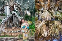 Cận cảnh biệt thự 'thay áo mới' đón Giáng sinh của Bảo Thy