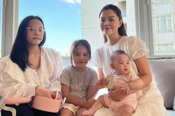 Phạm Quỳnh Anh khoe khoảnh khắc vui vẻ của 4 mẹ con, dân mạng chú ý ngoại hình