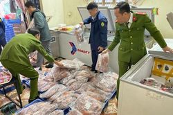 Thu giữ gần 1 tấn thịt gà vịt không rõ nguồn gốc